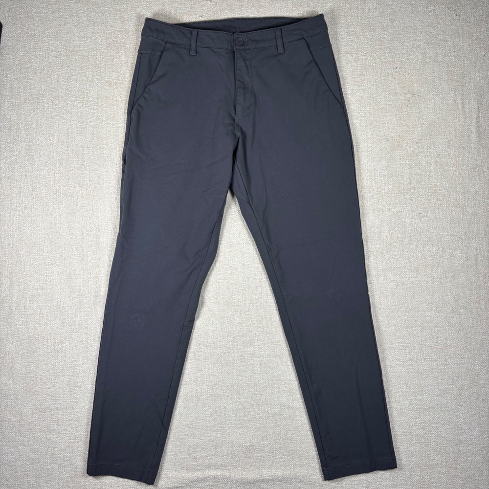 BYLT Premium Basics Everyday Pant 2.0 Slim Fit Grey Size 34 Mens Stretch Chino